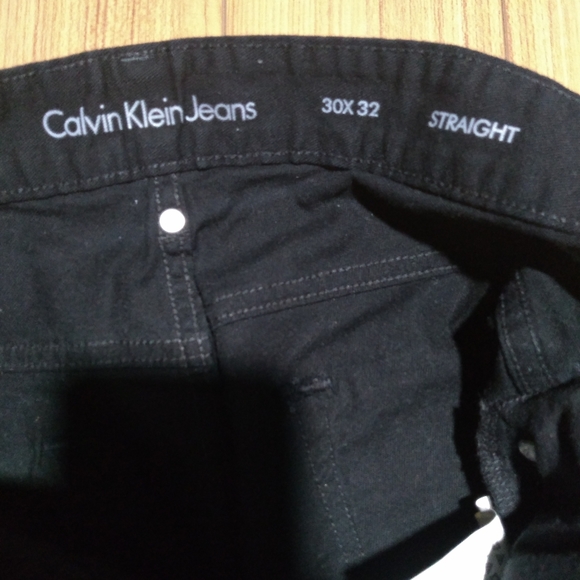 Calvin Klein Men's stretch jeans black size us 30x32 - Picture 3 of 7